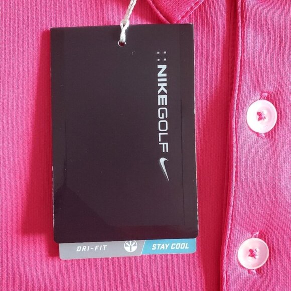 Nike Golf Pink Polo Shirt Size L - Picture 5 of 9